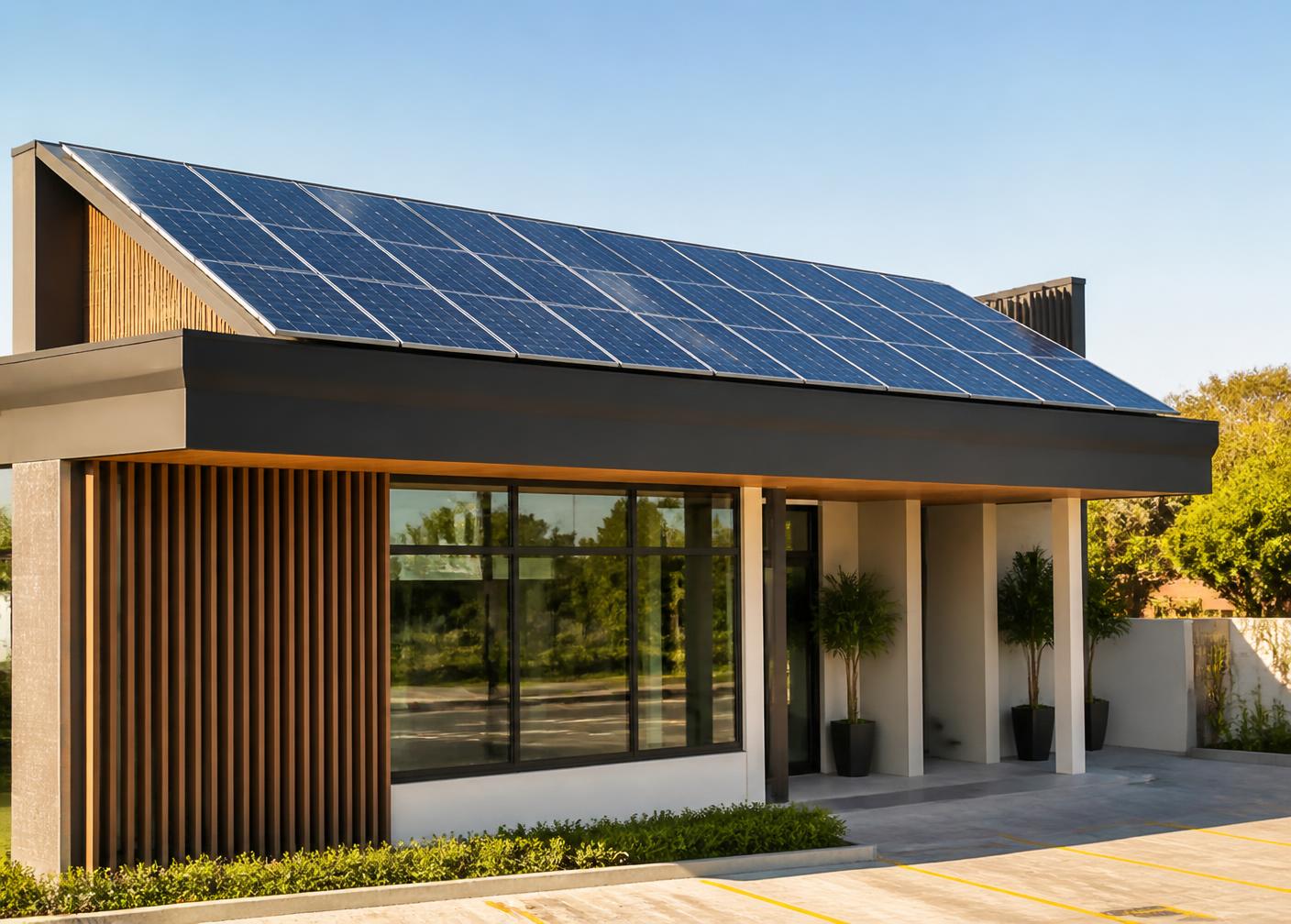 Energia Solar Comercial com painéis fotovoltaicos