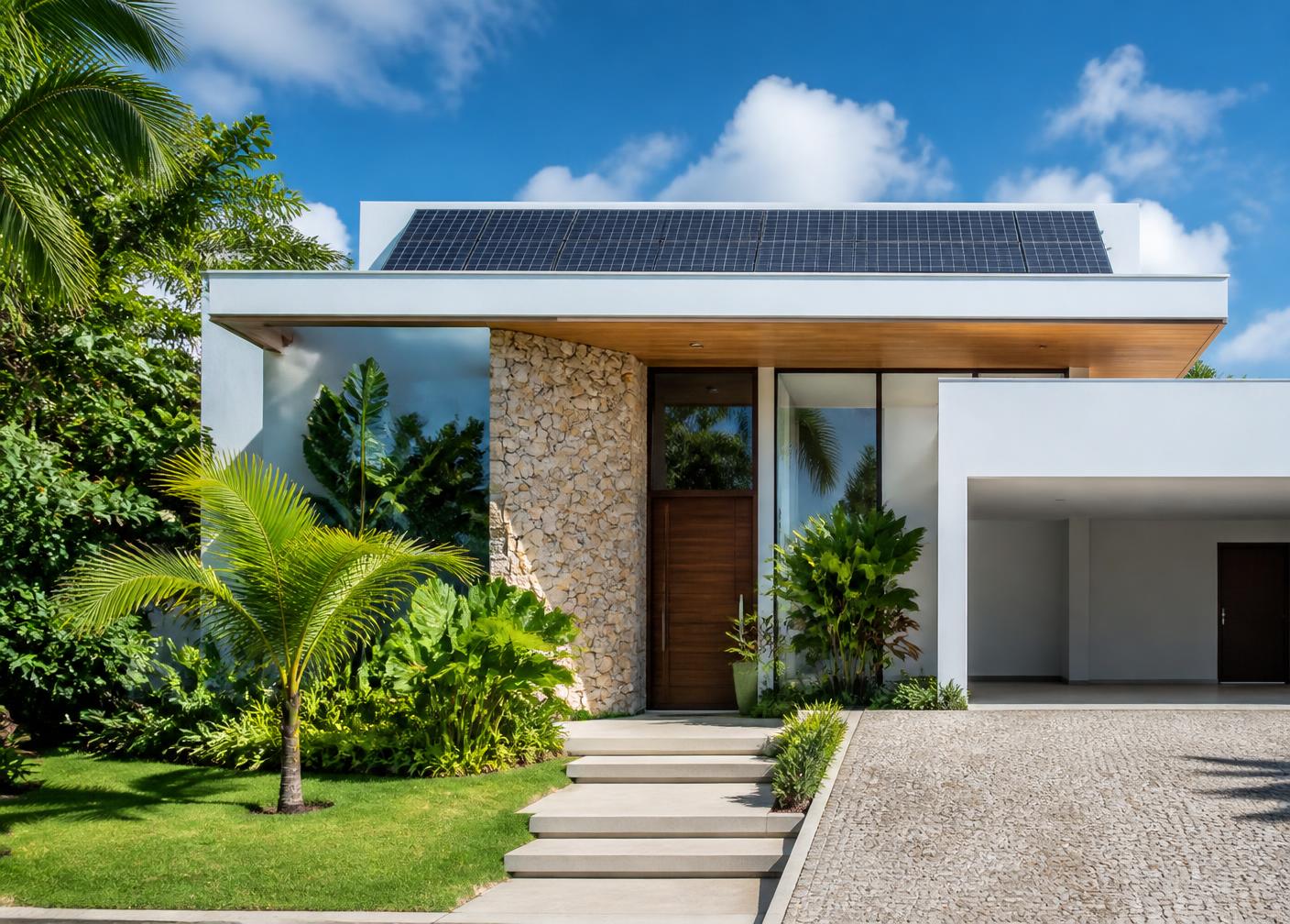 Energia Solar Residencial com painéis fotovoltaicos